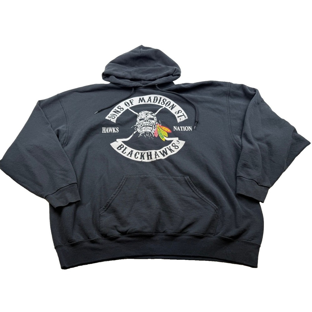 Son's of Madison St. Chicago Blackhawks Hoodie Men's 3XL